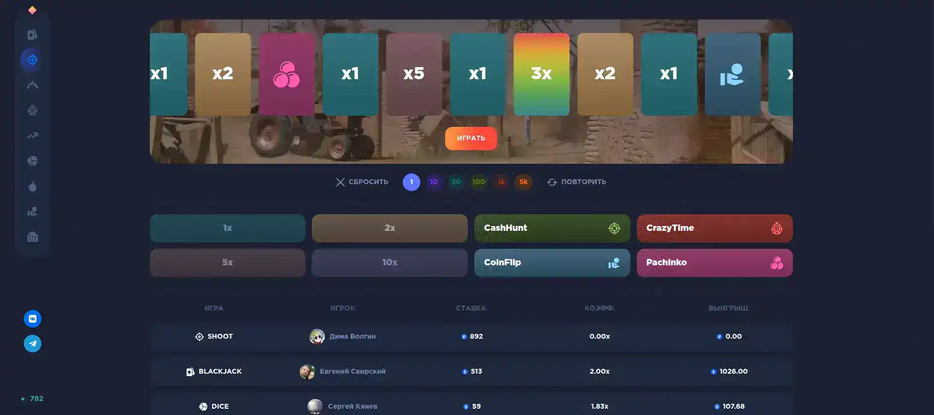 Крупный джекпот в игровом автомате на Риобет